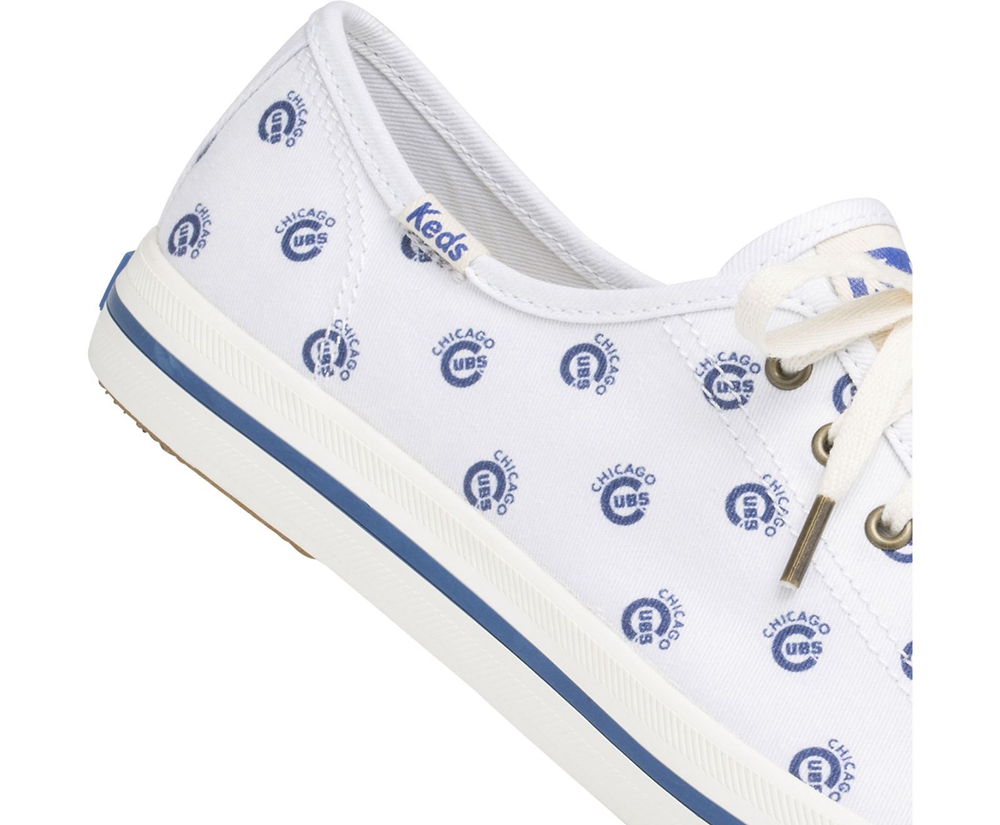 Keds Womens Sneakers White/Blue - Kickstart MLB® - 032OWKVBP